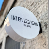 The Dulwich' - Light Box Sign Acrylic Circle